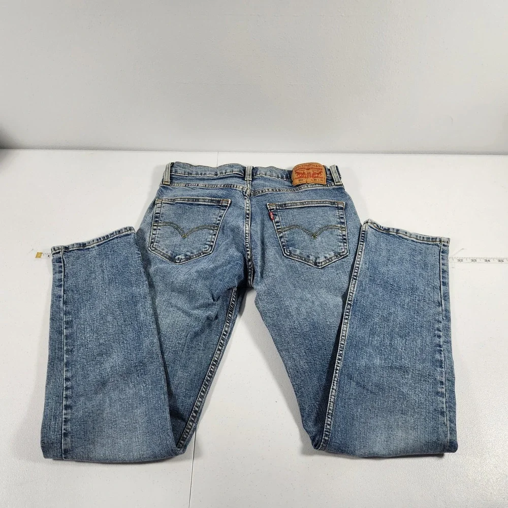 Levis‎ 511 Slim Fit Jeans Mens 31x32 Medium Wash Blue Denim 04511-1907
